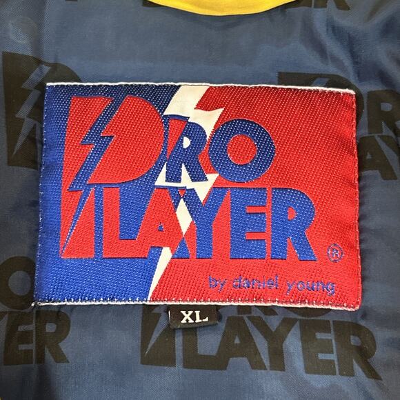 Vintage 90s Pro Player Michigan Wolverines Puffer Jacket Men’s XL Full Zip Blue - Picture 7 of 15